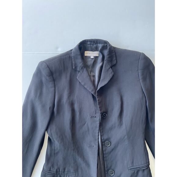 Emporio Armani Vintage Blazer Navy Blue Size 2 - Picture 4 of 8